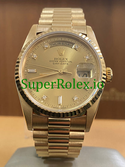Day-Date 36MM Yellow Gold Diamond Dial Ref.18238
