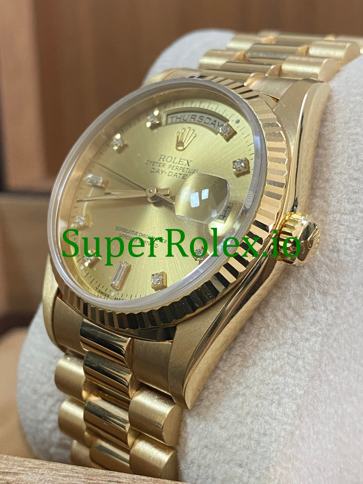 Day-Date 36MM Yellow Gold Diamond Dial Ref.18238