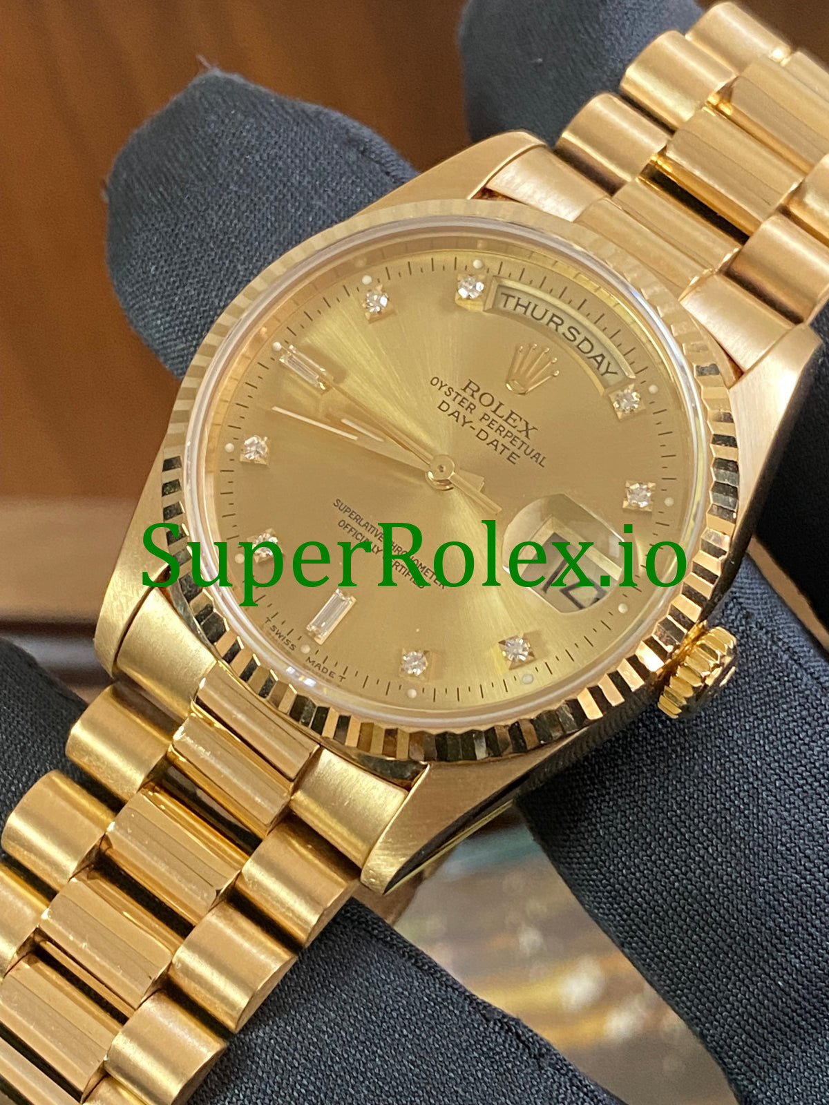 Day-Date 36MM Yellow Gold Diamond Dial Ref.18238