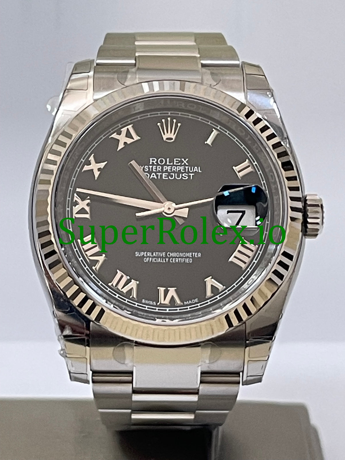 Datejust 36 Steel Black Roman Dial Ref.116234