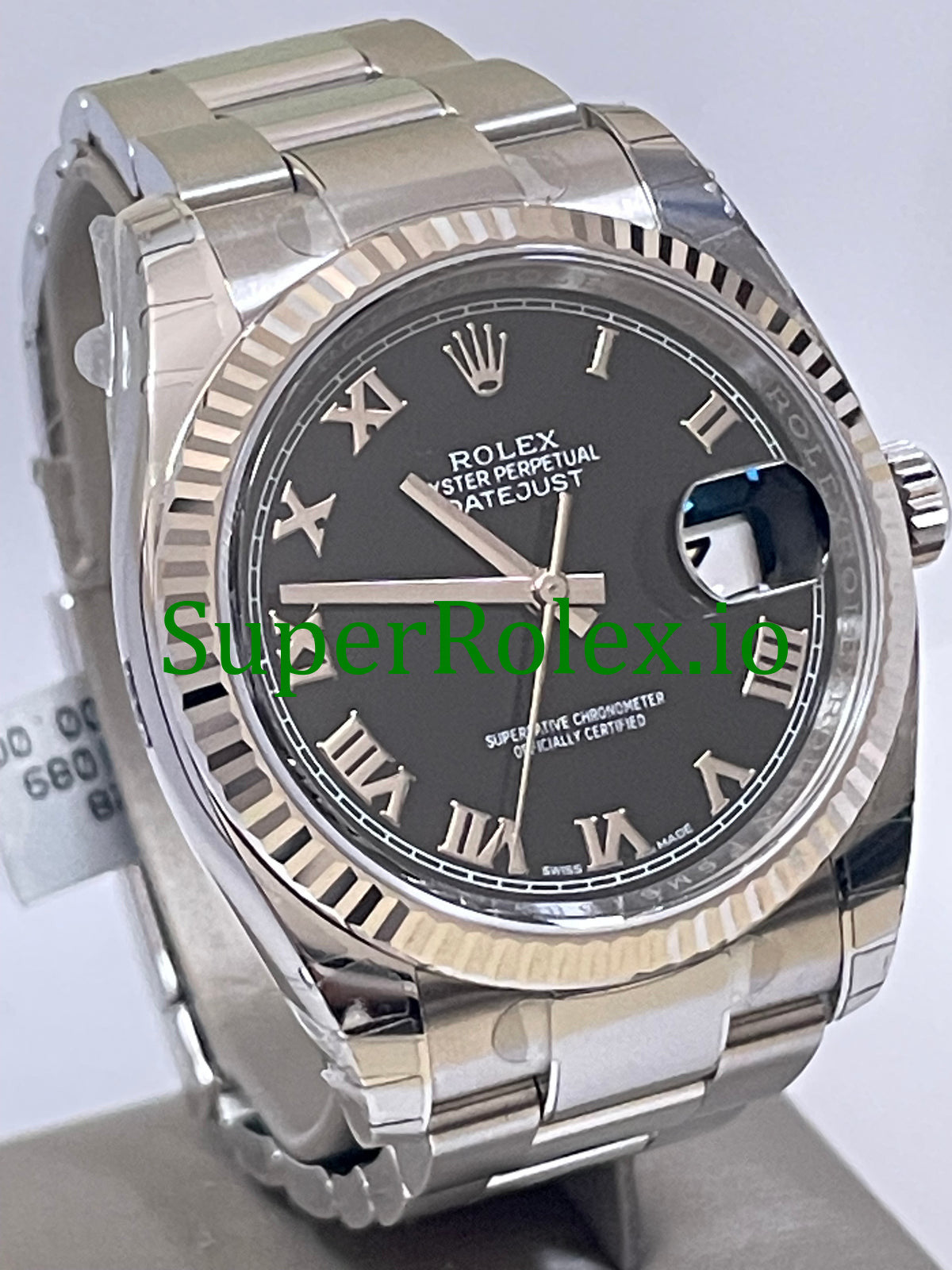 Datejust 36 Steel Black Roman Dial Ref.116234