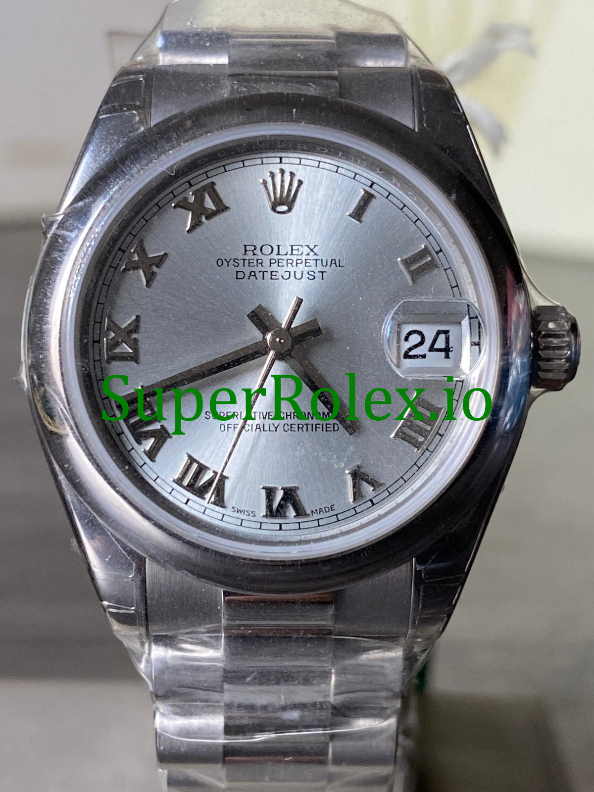 Platinum Dial Datejust 31 Silver Roman Roman Ref.178246