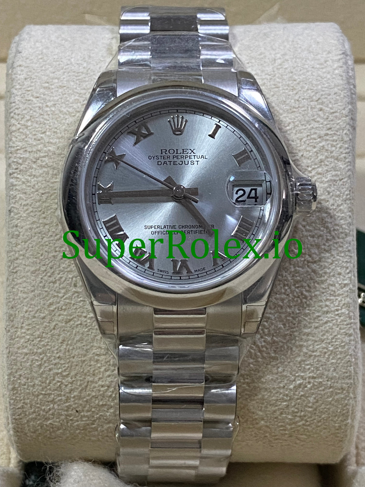 Platinum Dial Datejust 31 Silver Roman Roman Ref.178246