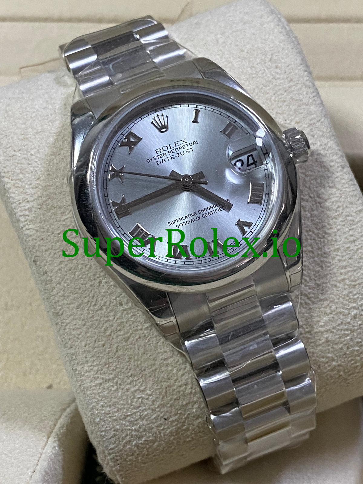 Platinum Dial Datejust 31 Silver Roman Roman Ref.178246