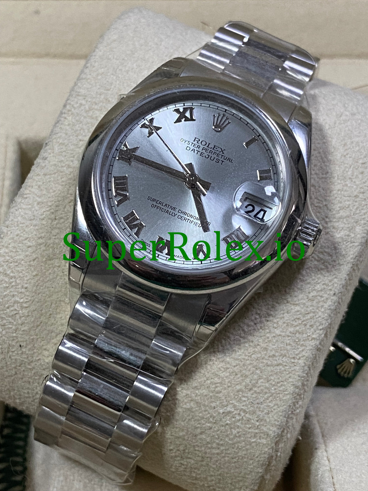 Platinum Dial Datejust 31 Silver Roman Roman Ref.178246