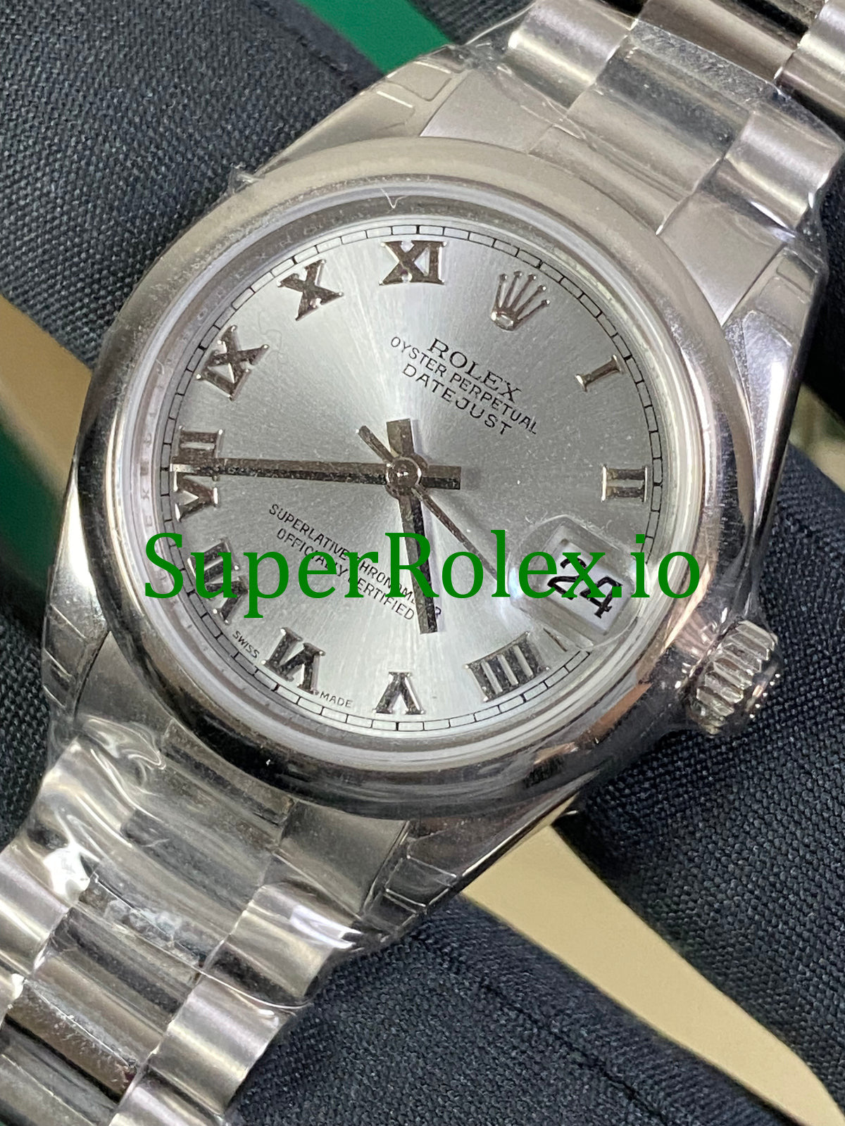 Platinum Dial Datejust 31 Silver Roman Roman Ref.178246