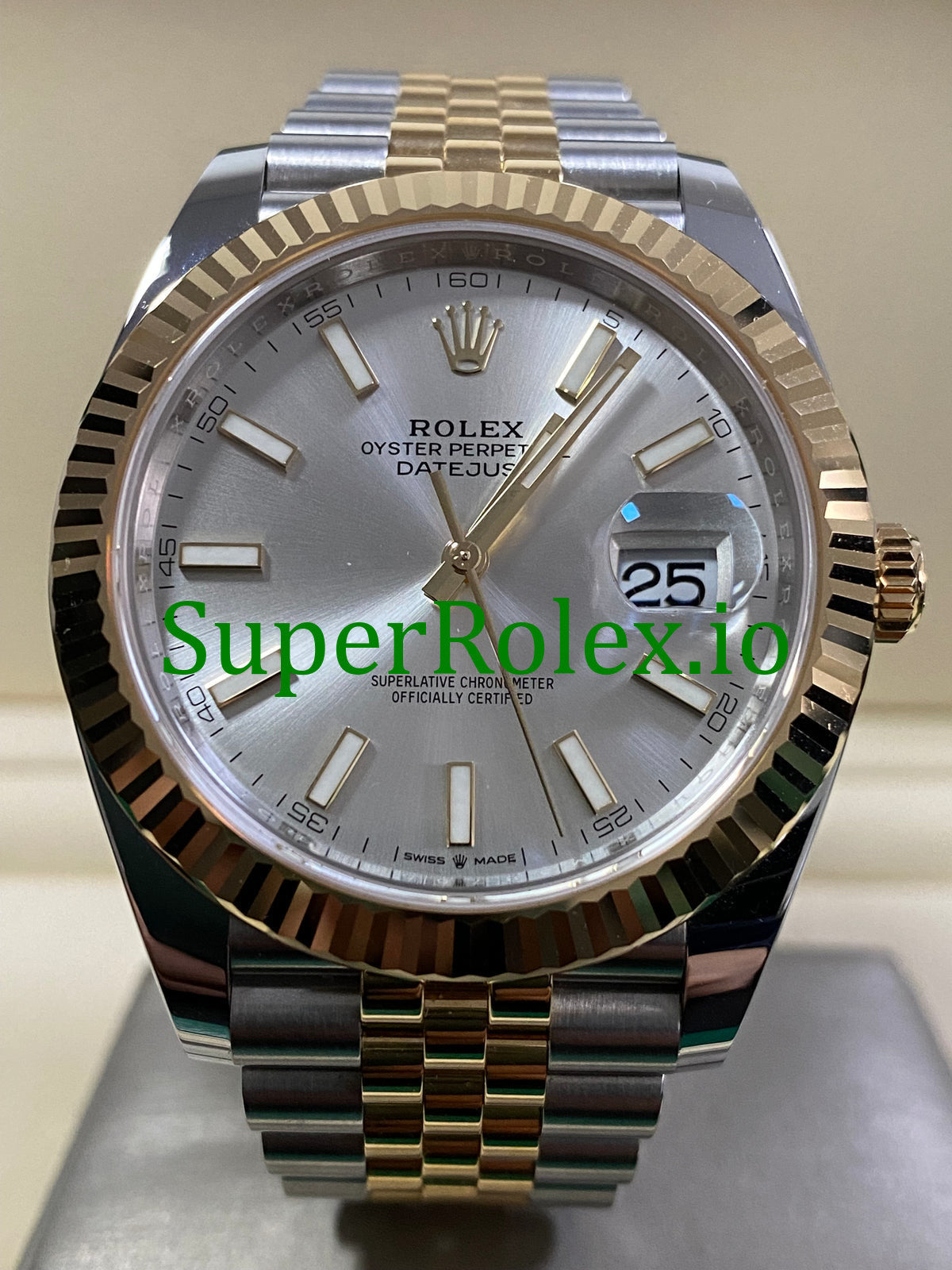 Datejust 41 Steel and Yellow Gold Silver Index Dial Ref.126333
