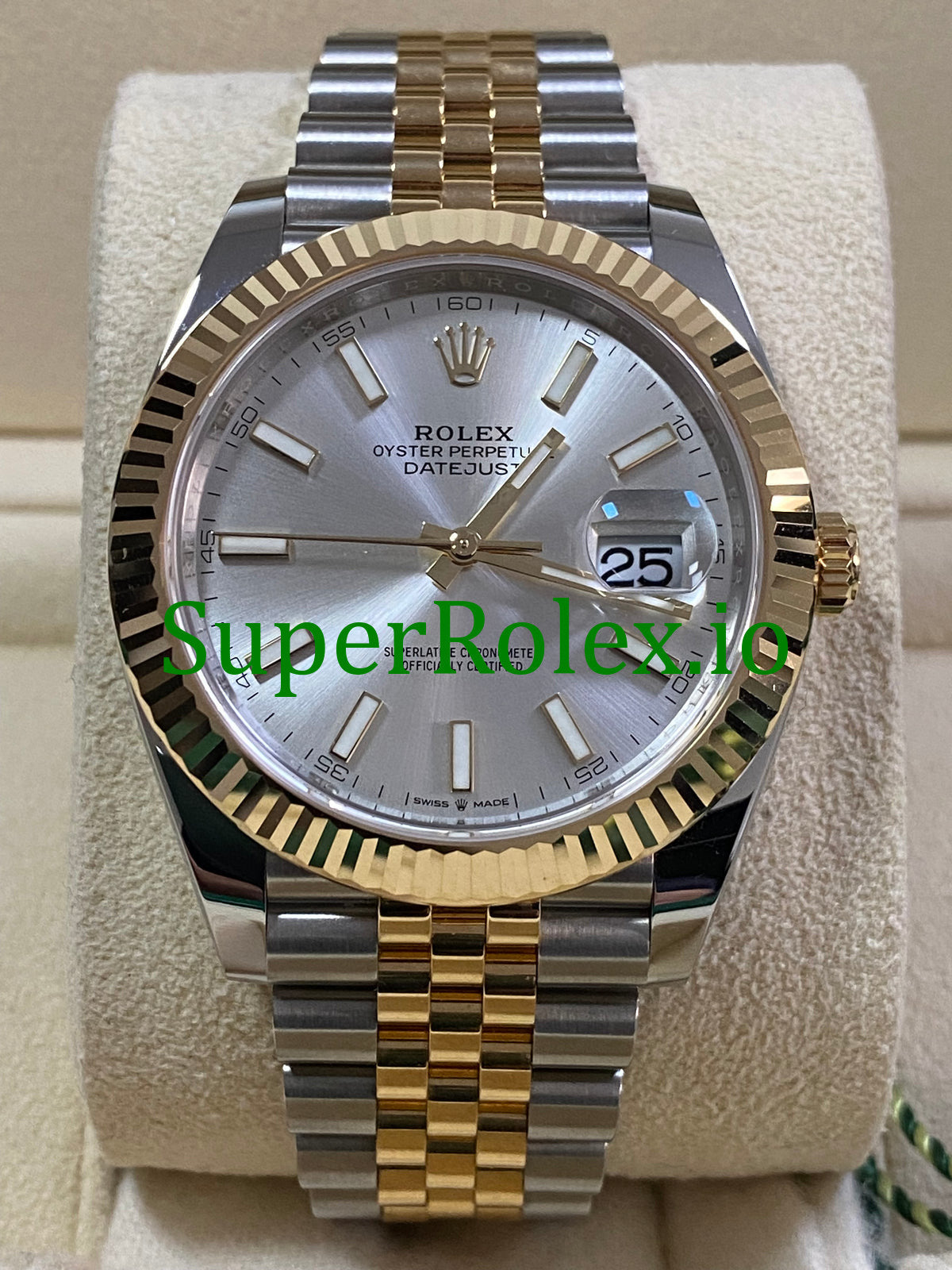 Datejust 41 Steel and Yellow Gold Silver Index Dial Ref.126333