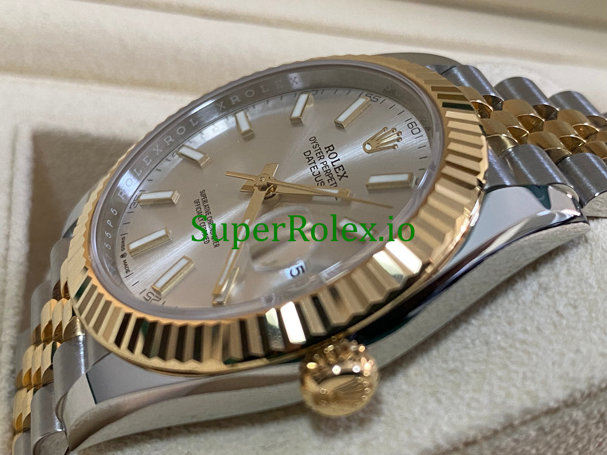 Datejust 41 Steel and Yellow Gold Silver Index Dial Ref.126333