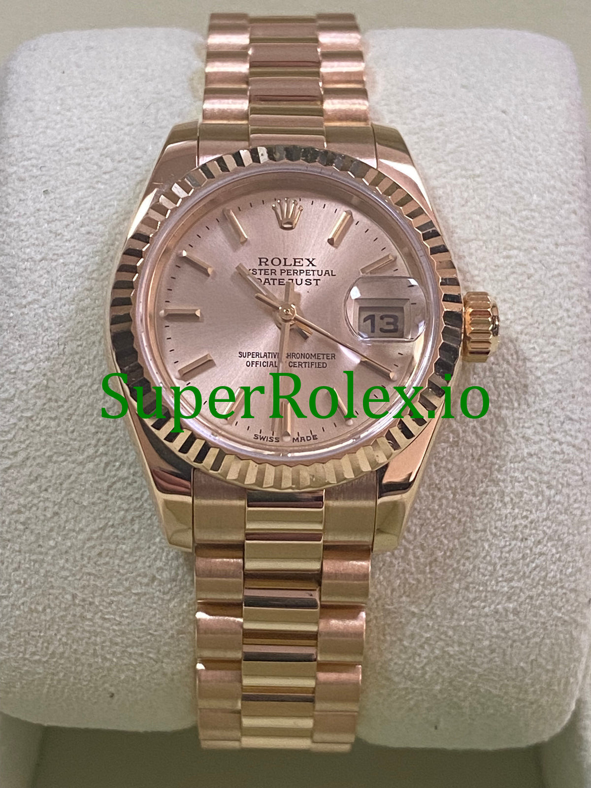 Lady-Datejust 26 Yellow Gold Champagne Index Dial Ref.179178