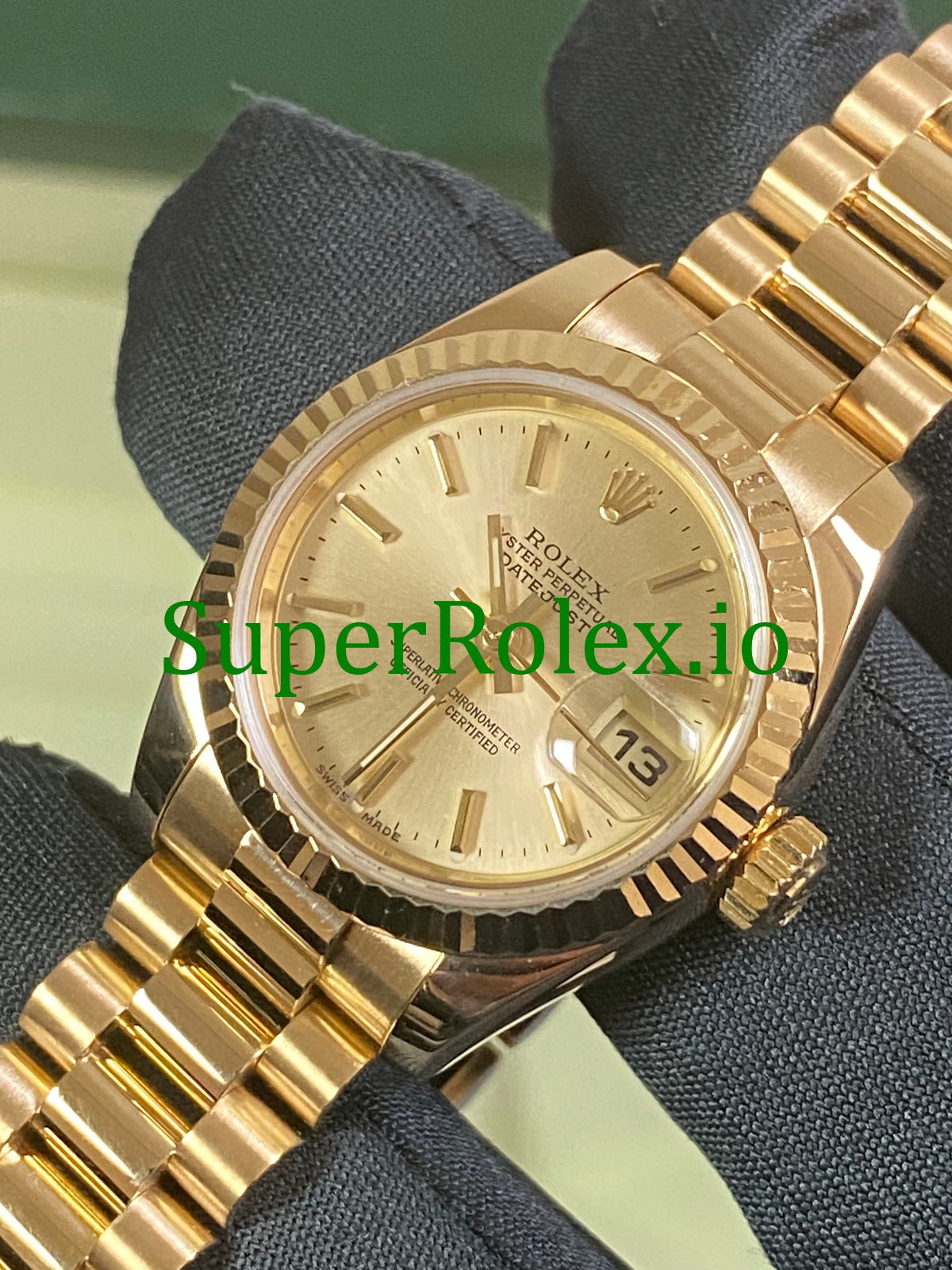 Lady-Datejust 26 Yellow Gold Champagne Index Dial Ref.179178
