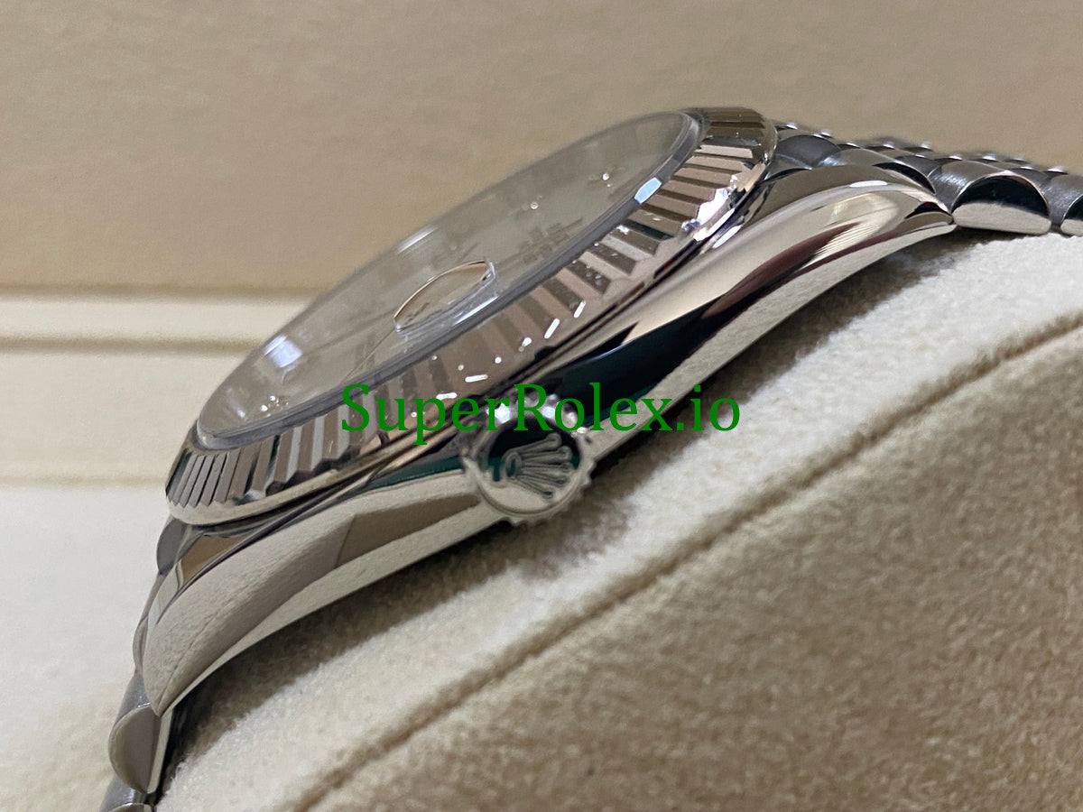 Datejust 41 Steel and White Gold Rolesor Ref.126334