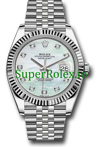 Datejust 41 Steel and White Gold Rolesor Ref.126334