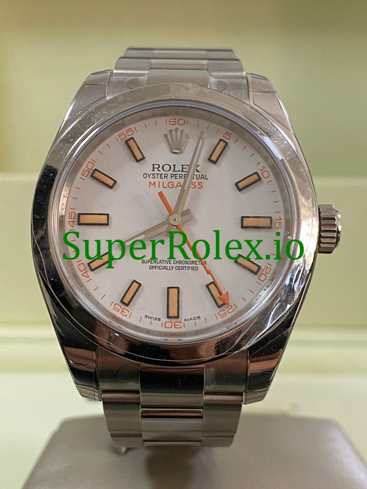 Milgauss Ref.116400 - M serial - White Dial u0026 Orange Accents