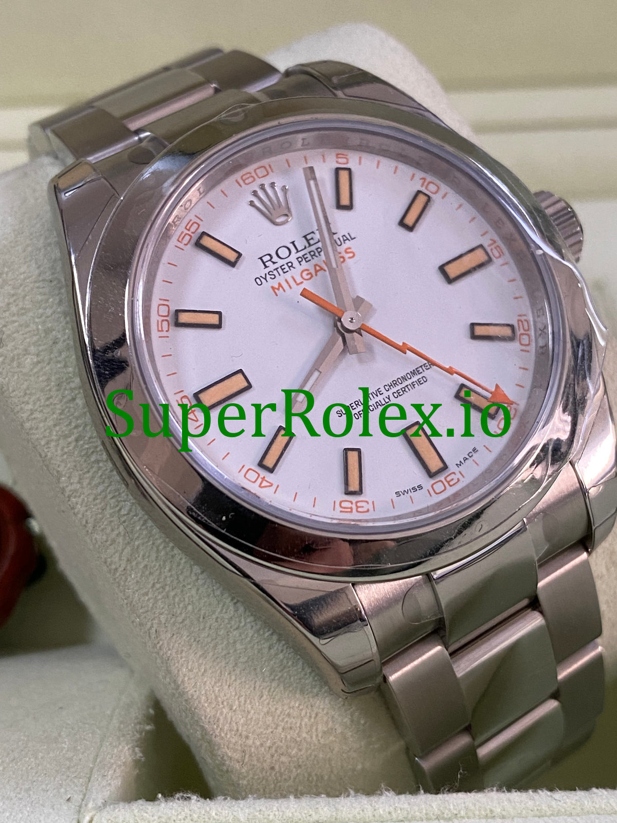 Milgauss Ref.116400 - M serial - White Dial u0026 Orange Accents
