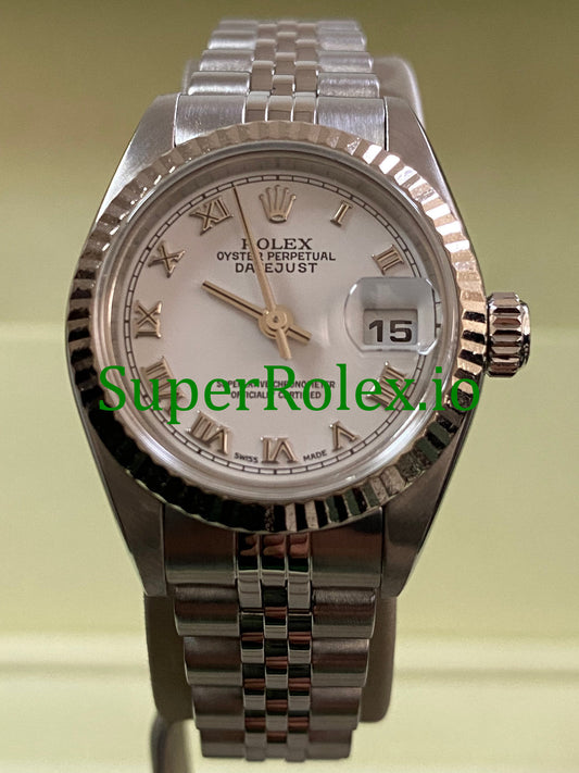Lady-Datejust 26 Steel White Roman Dial Ref.79174