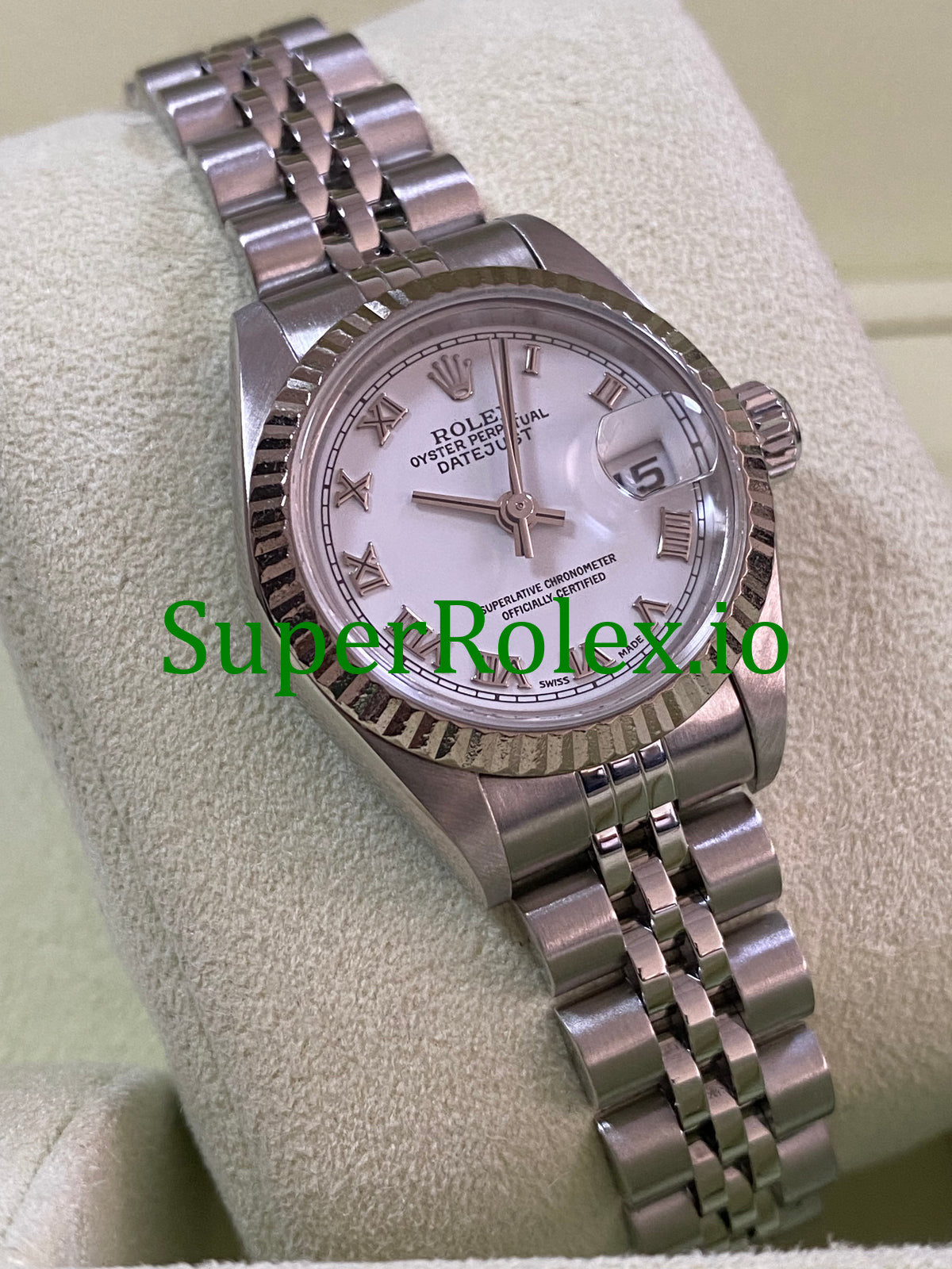 Lady-Datejust 26 Steel White Roman Dial Ref.79174