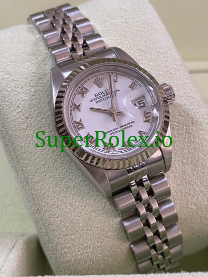 Lady-Datejust 26 Steel White Roman Dial Ref.79174