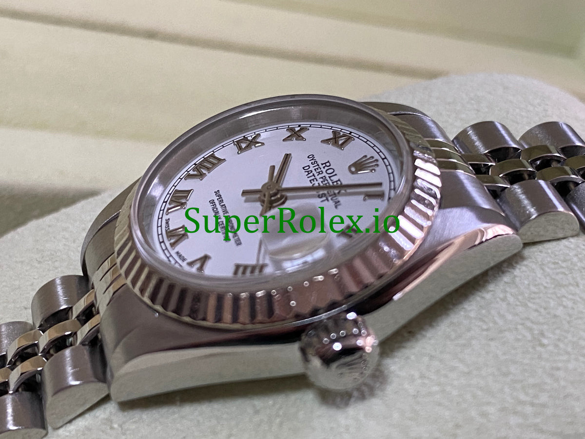 Lady-Datejust 26 Steel White Roman Dial Ref.79174