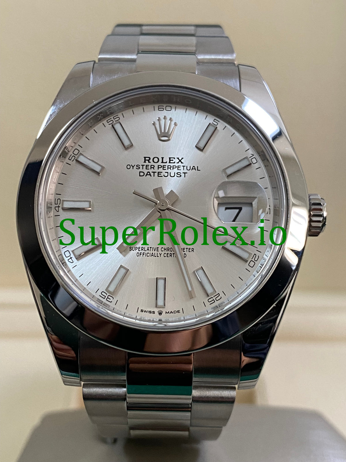 Datejust 41 Steel Silver Index Dial Ref.126300