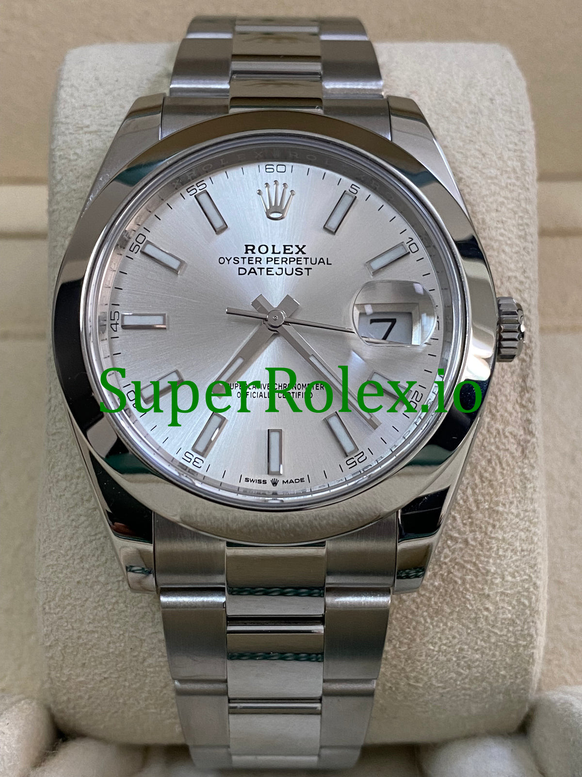 Datejust 41 Steel Silver Index Dial Ref.126300