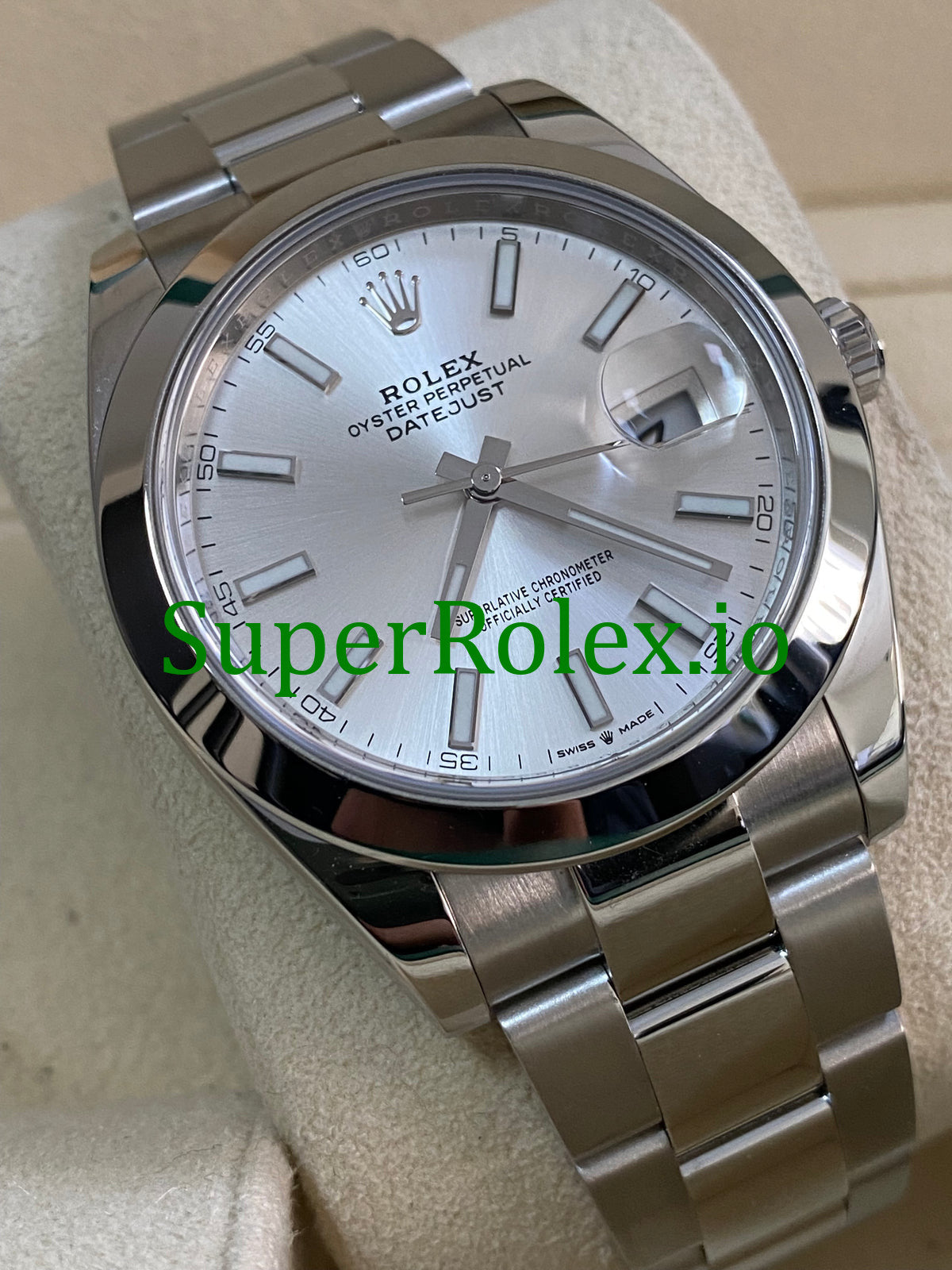 Datejust 41 Steel Silver Index Dial Ref.126300