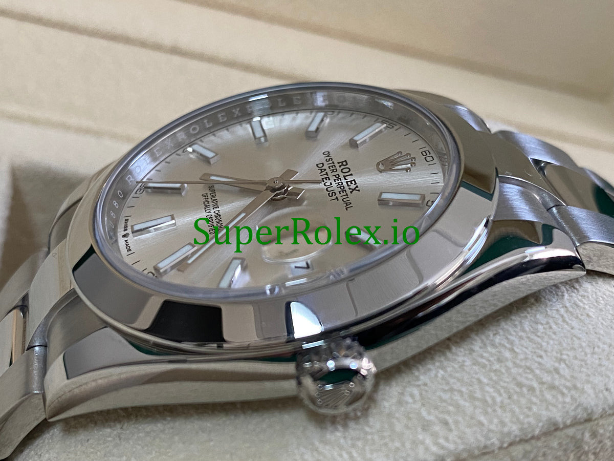 Datejust 41 Steel Silver Index Dial Ref.126300