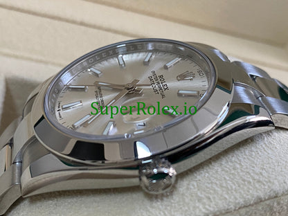 Datejust 41 Steel Silver Index Dial Ref.126300
