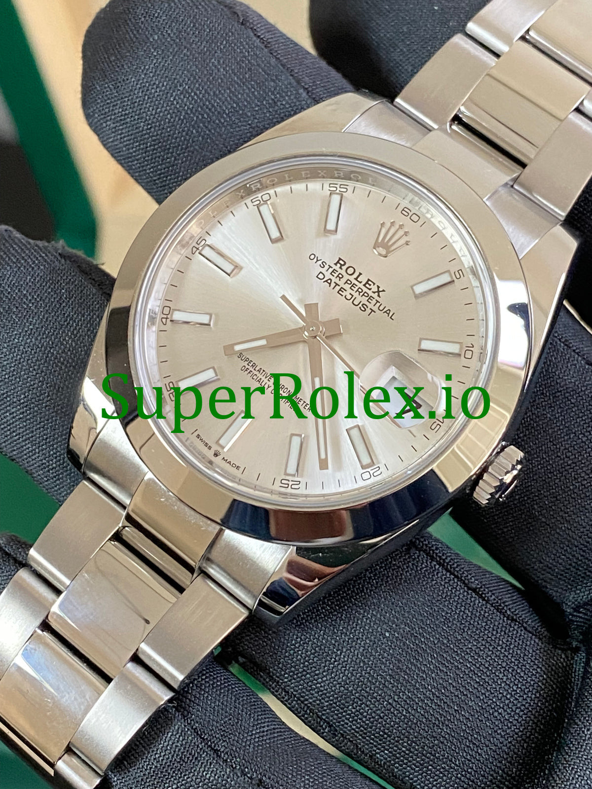 Datejust 41 Steel Silver Index Dial Ref.126300