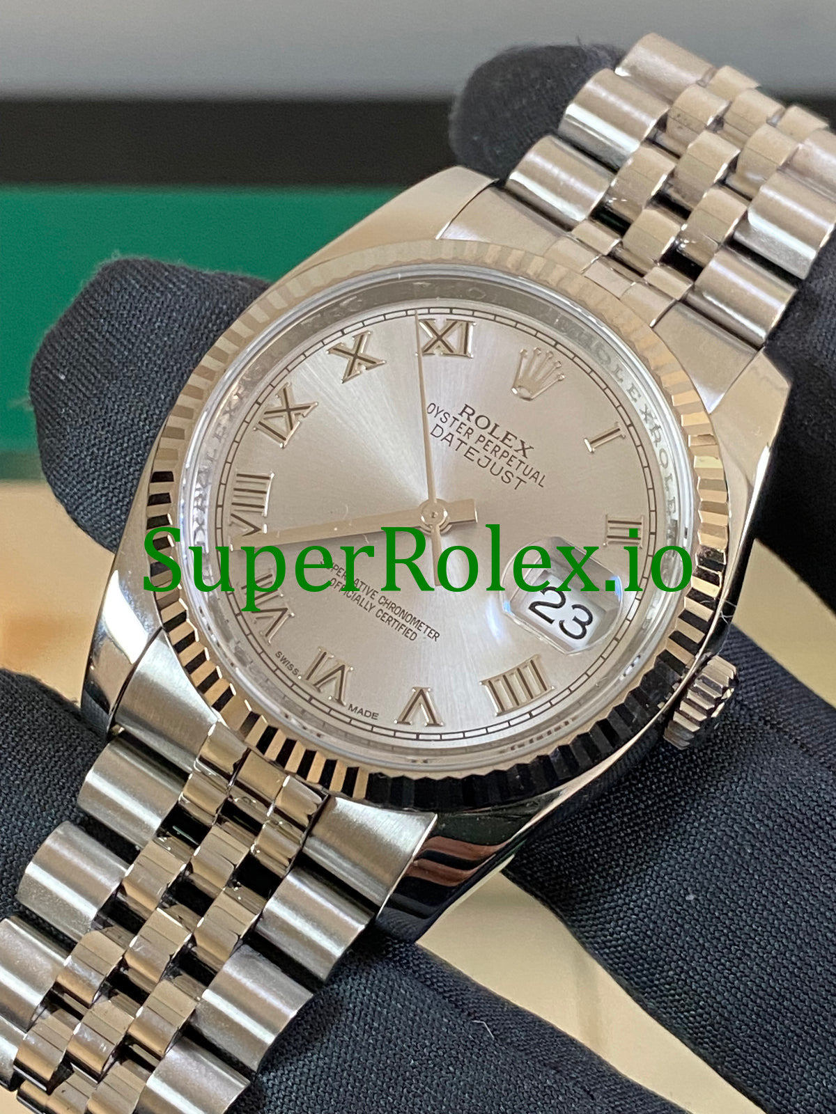 Datejust 36 Steel Rhodium Roman Dial Ref.116234