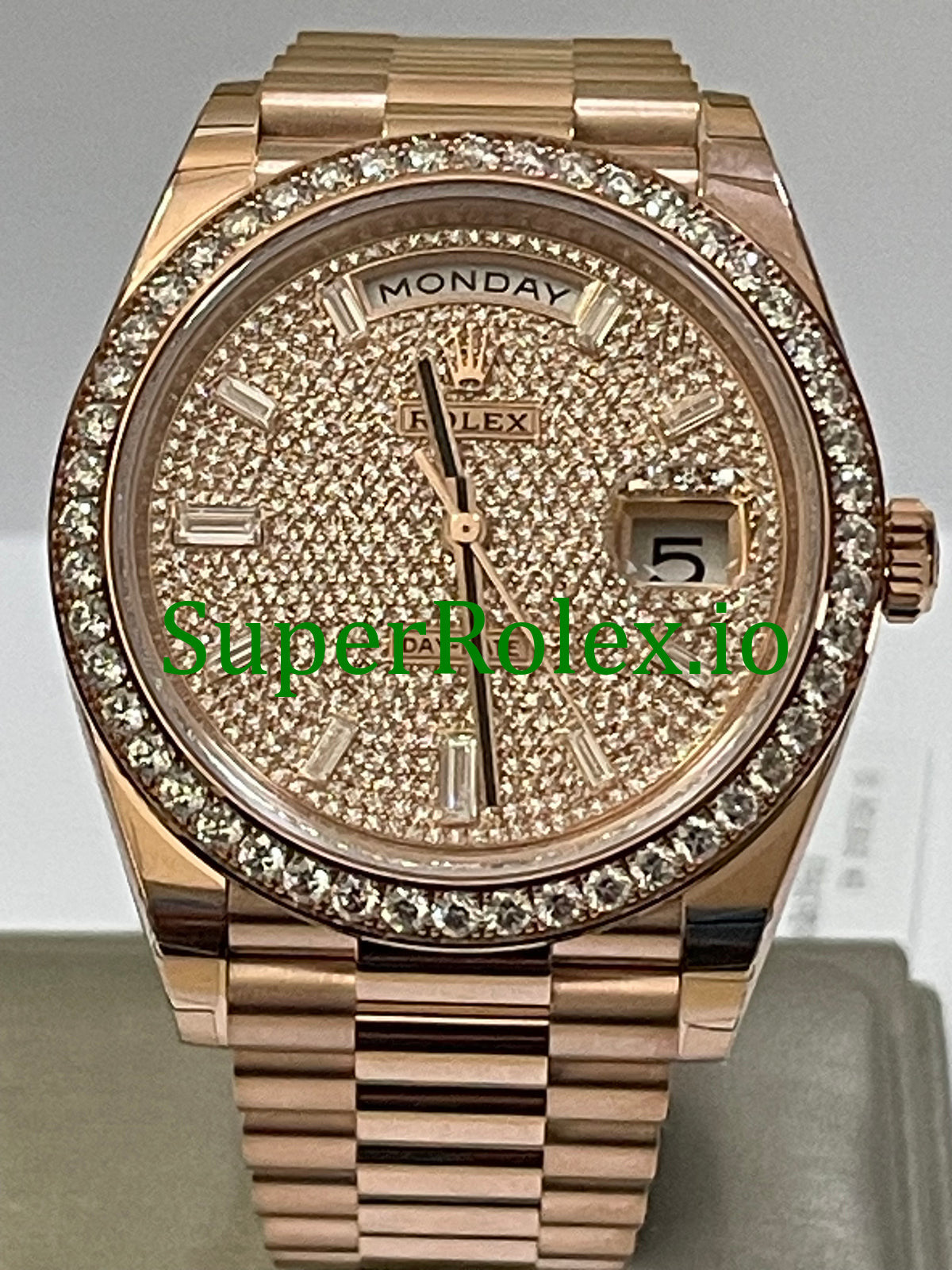 Day-Date 40MM Ref.228345RBR - Diamond Paved Dial