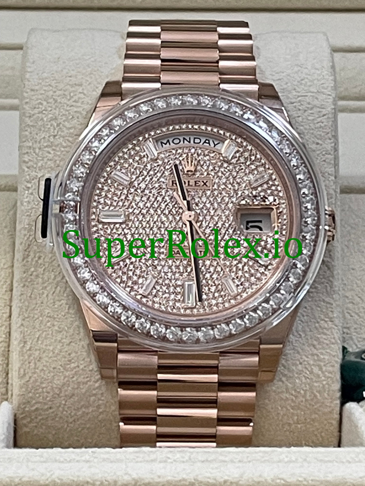 Day-Date 40MM Ref.228345RBR - Diamond Paved Dial