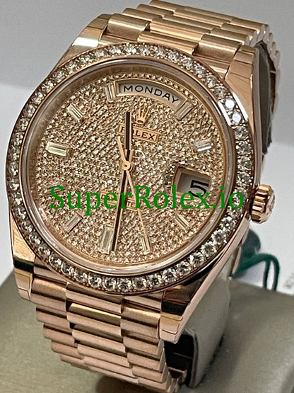 Day-Date 40MM Ref.228345RBR - Diamond Paved Dial
