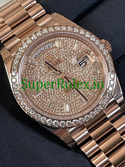 Day-Date 40MM Ref.228345RBR - Diamond Paved Dial