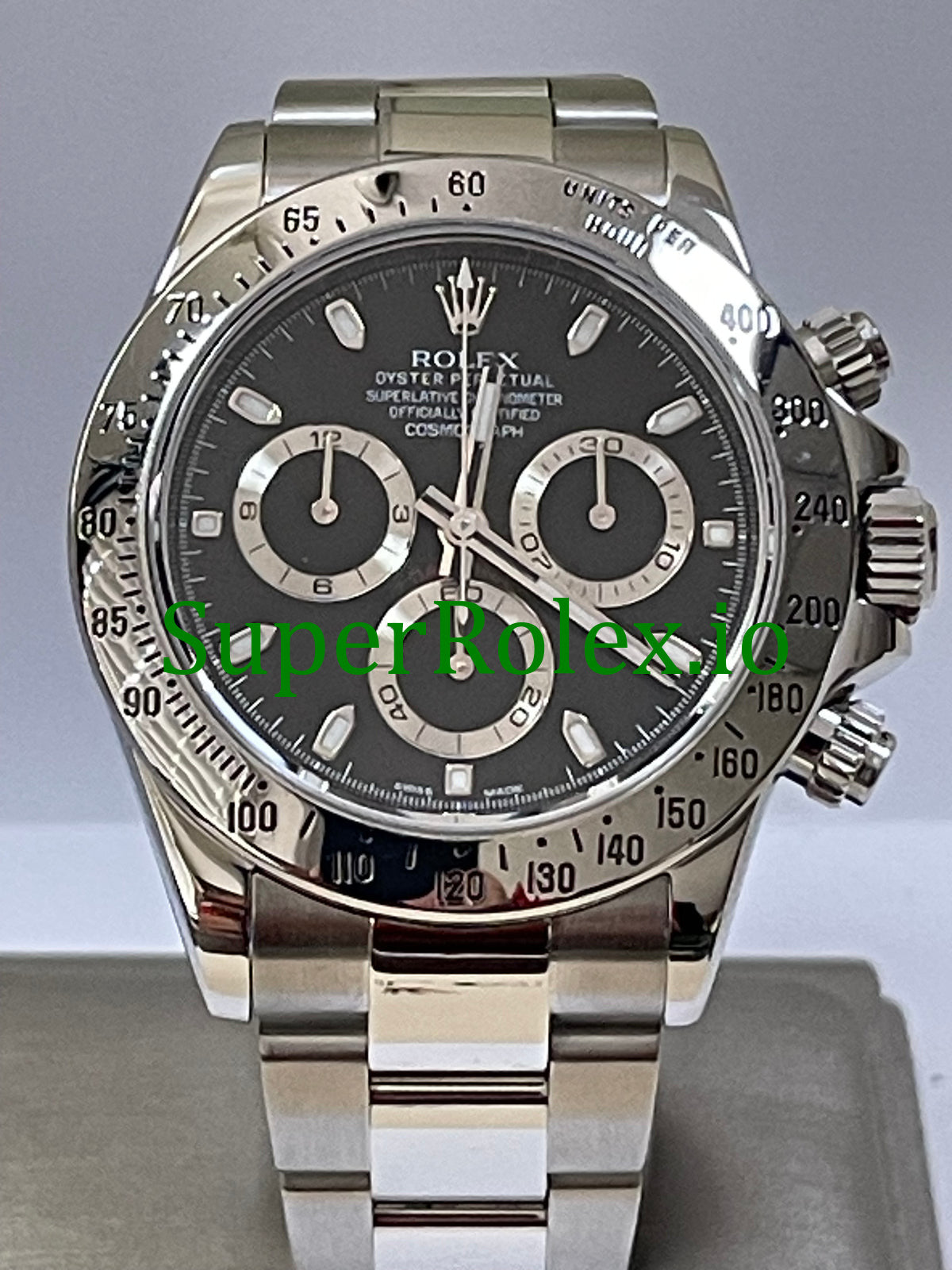 Cosmograph Daytona 40 Steel Black Index Dial Ref.116520