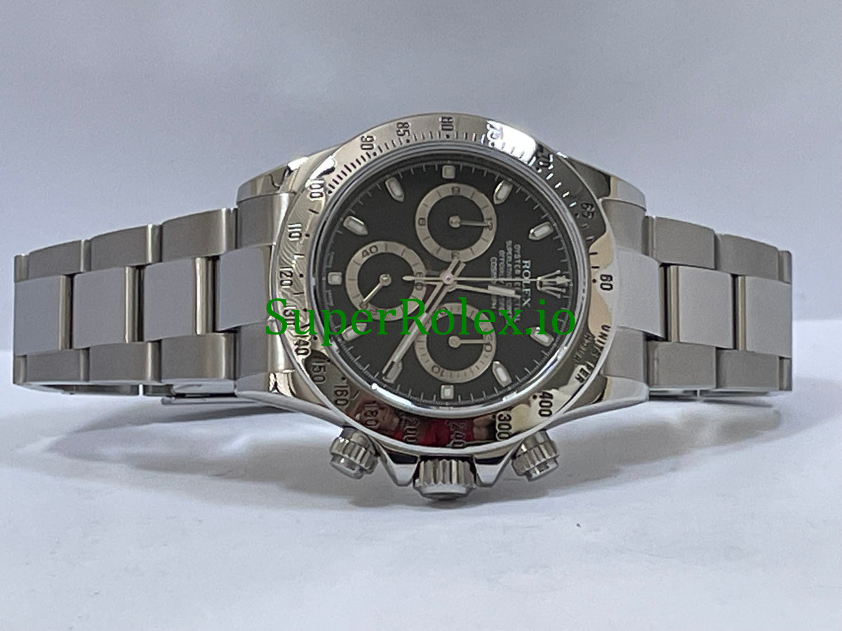 Cosmograph Daytona 40 Steel Black Index Dial Ref.116520
