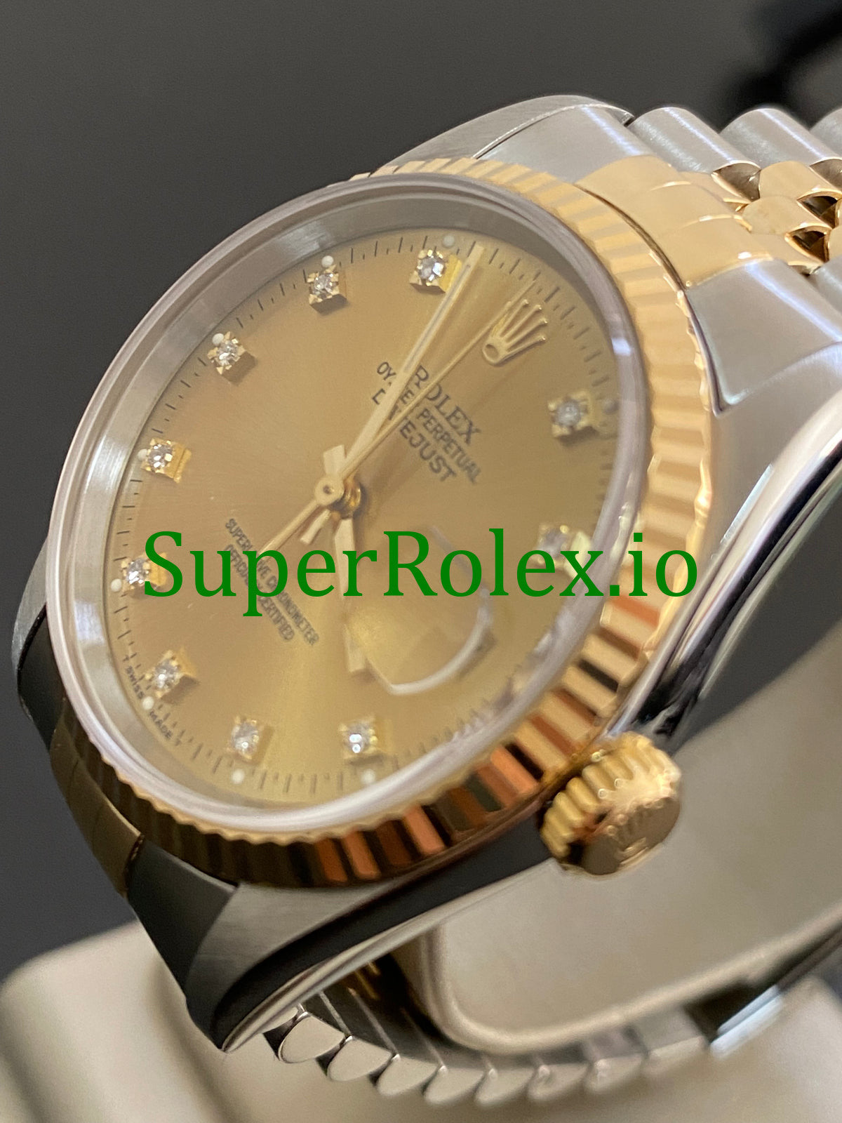 Datejust 36 Steel and Yellow Gold Diamond Dial Ref.16233