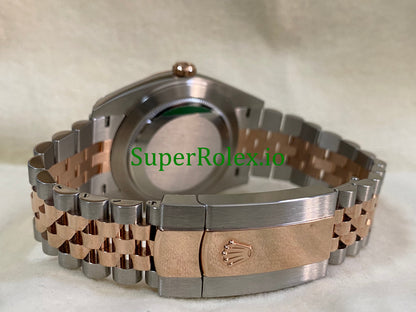 Datejust 41 Steel and Everose Gold Silver Fluted-Motif Dial Ref.126331
