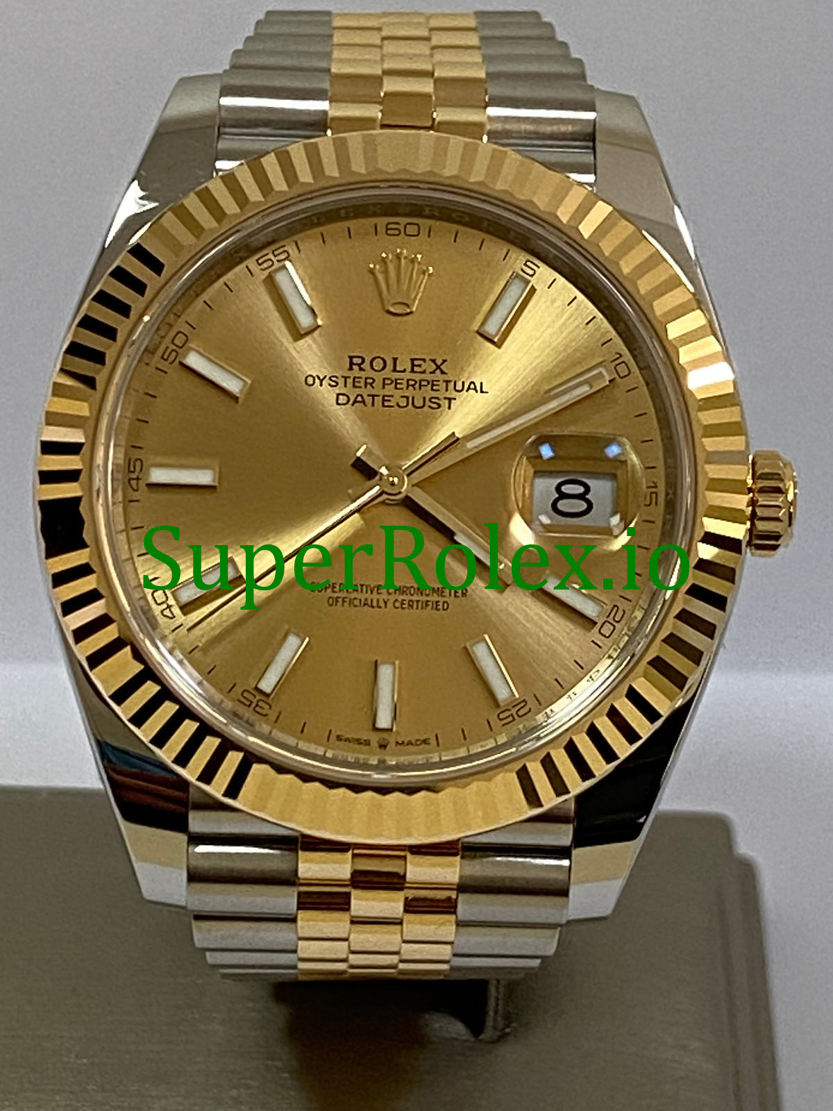 Datejust 41 Yellow Gold Champagne Index Dial Ref.126333