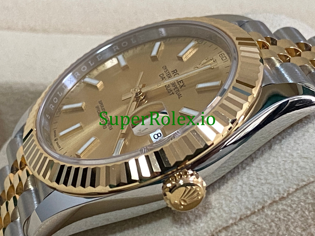 Datejust 41 Yellow Gold Champagne Index Dial Ref.126333