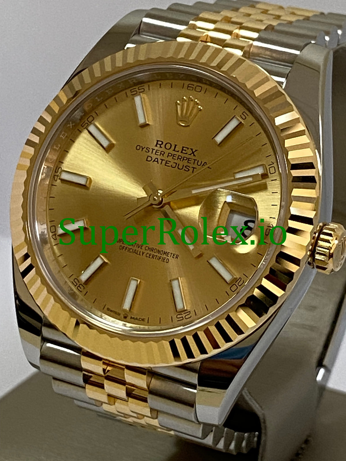 Datejust 41 Yellow Gold Champagne Index Dial Ref.126333