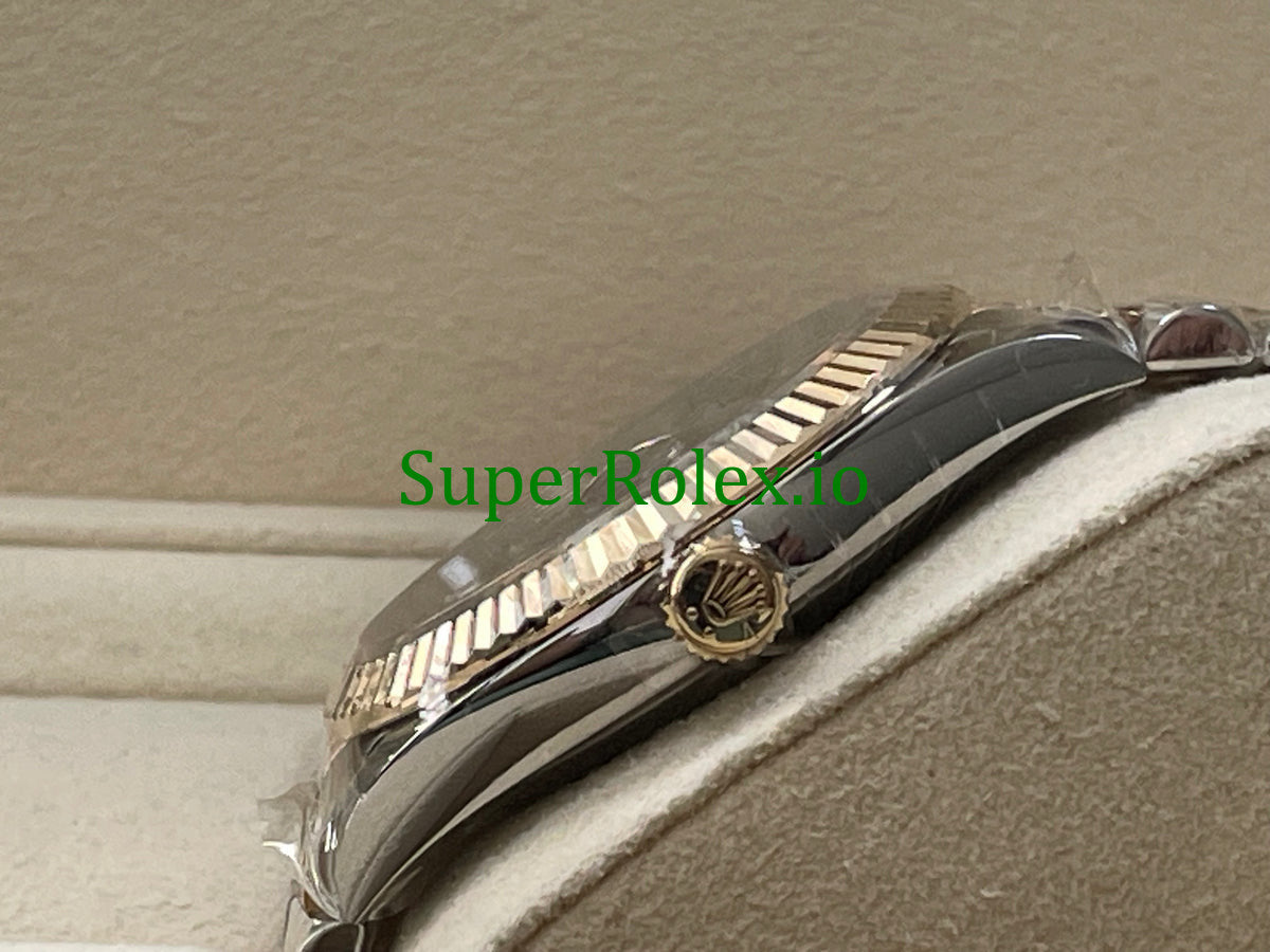 Steel and Yellow Gold Black Diamond Dial Datejust 41 Ref.126333