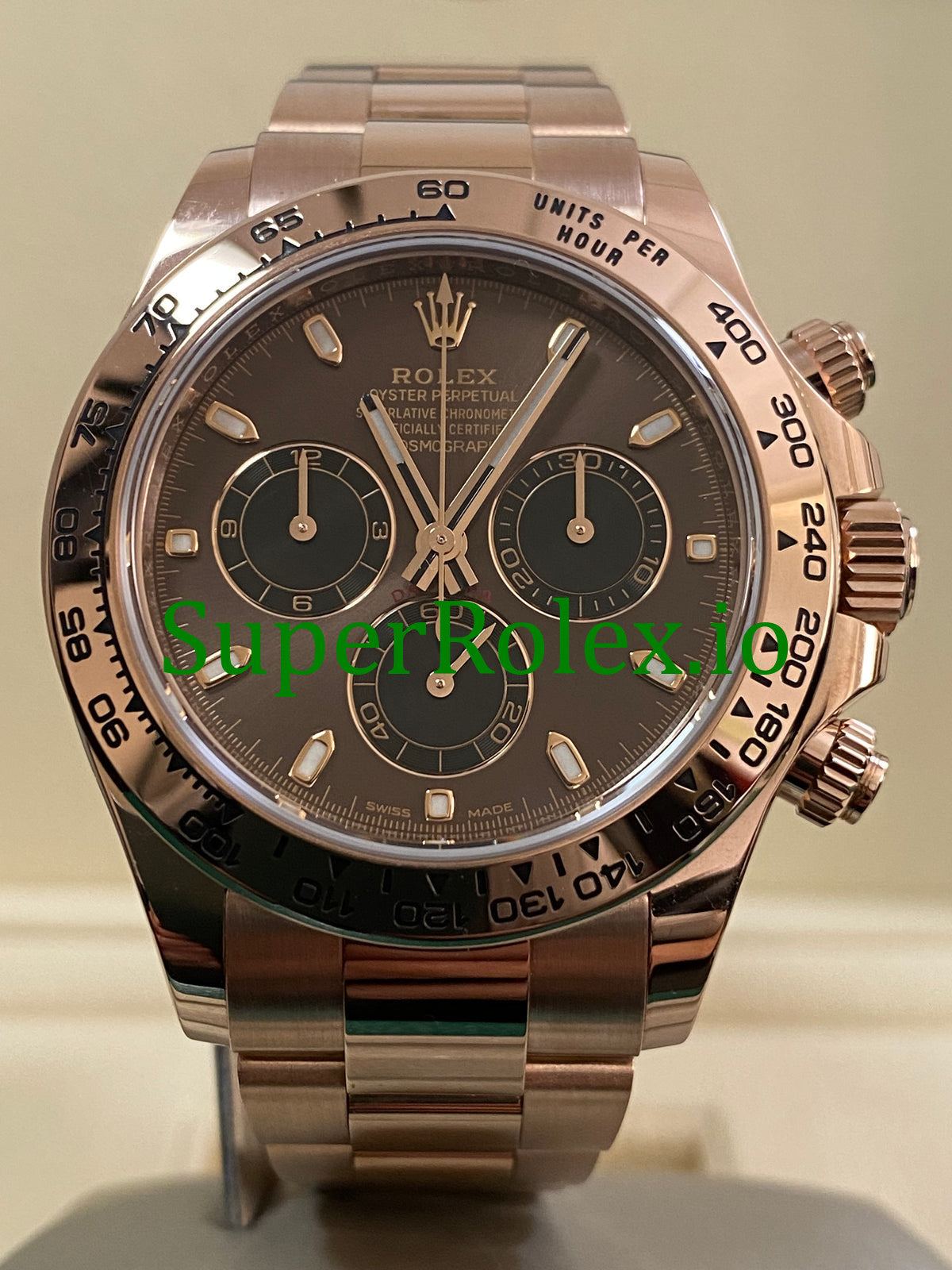 Cosmograph Daytona 40 Everose Gold Chocolate Index Dial Ref.116505