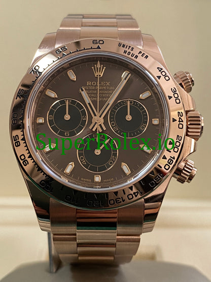 Cosmograph Daytona 40 Everose Gold Chocolate Index Dial Ref.116505
