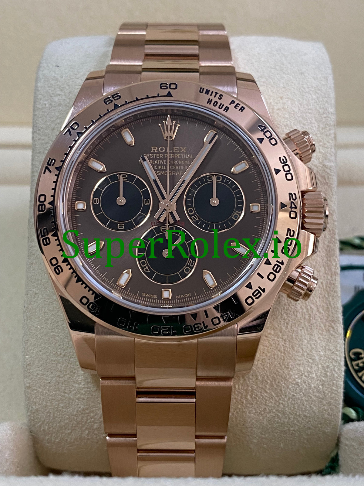 Cosmograph Daytona 40 Everose Gold Chocolate Index Dial Ref.116505