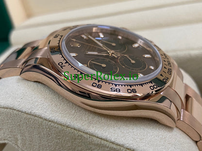 Cosmograph Daytona 40 Everose Gold Chocolate Index Dial Ref.116505