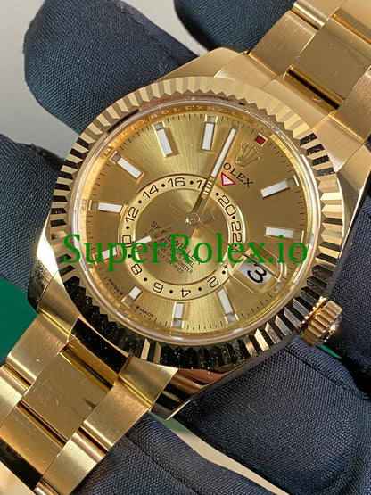 Sky-Dweller Yellow Gold Ref.336938 - Oyster Bracelet