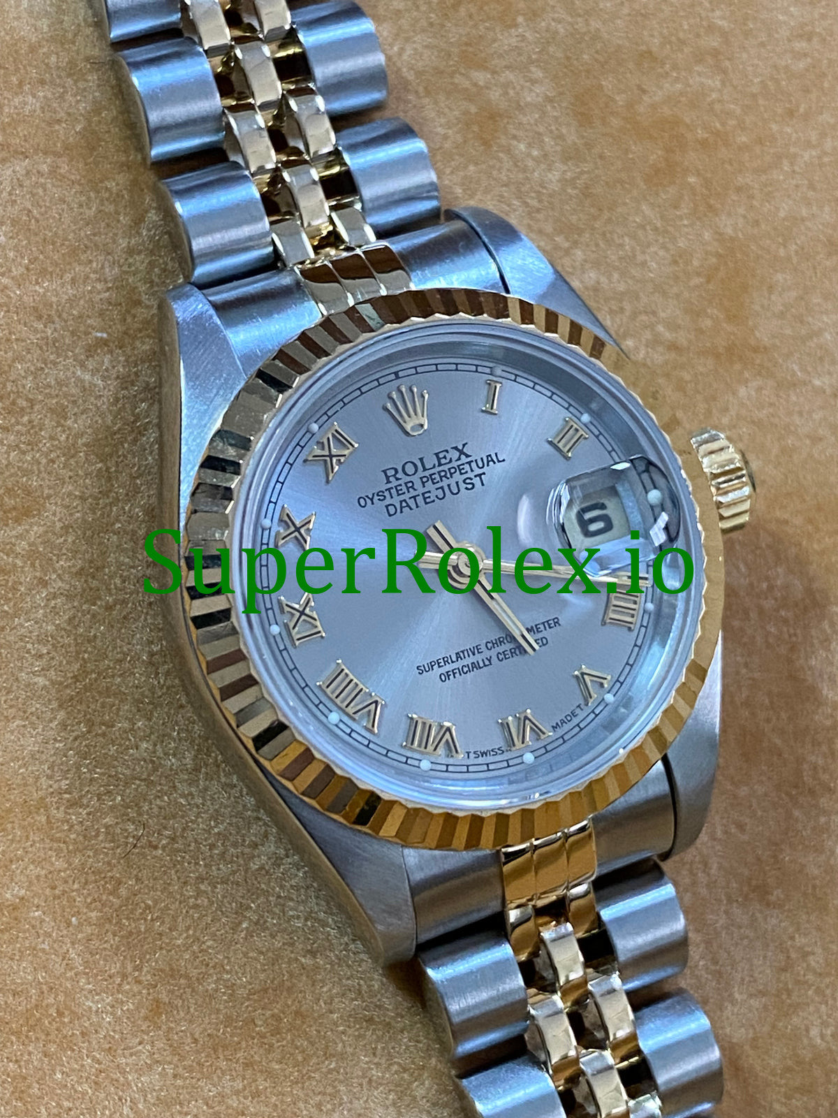 Lady-Datejust 26MM Two Tone Silver Roman Dial Ref.69173