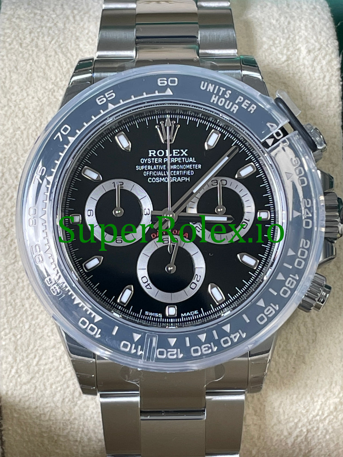 Cosmograph Daytona 40 Steel Black Index Dial Ref.116500LN