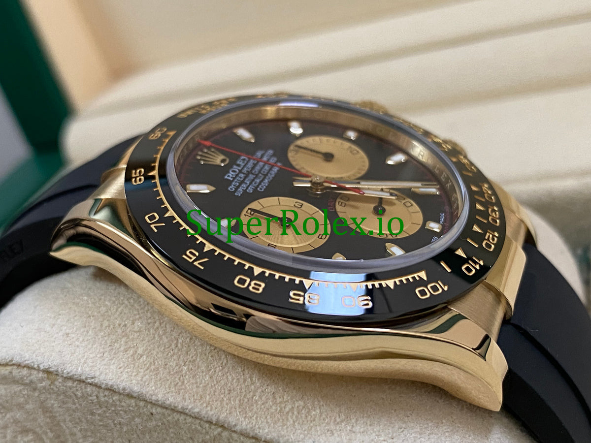 Cosmograph Daytona 40 Yellow Gold Black Index Dial Ref.116518LN